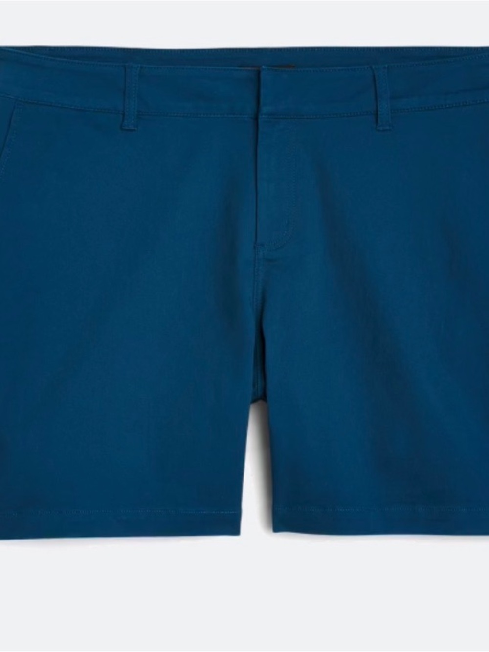 Flat Front Women's Shorts in Deep Teal